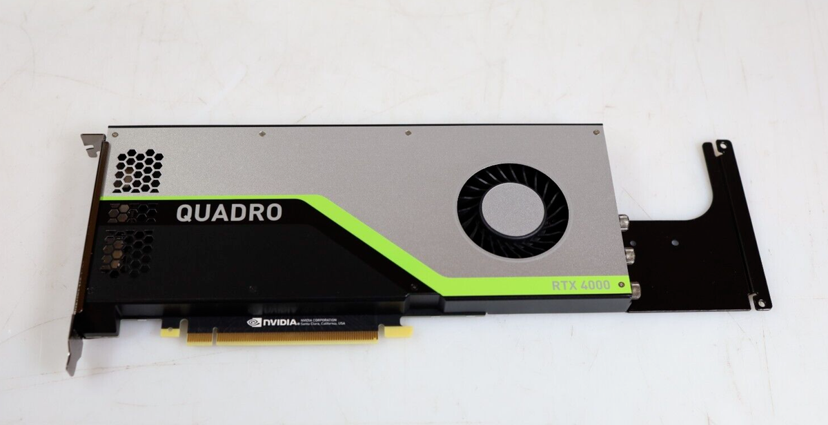 NVIDIA Quadro RTX 4000 8GB DDR6 PCIe 3.0 x16 Graphics Card NVIDIA Quadro RTX 4000 8GB DDR6 PCIe 3.0 x16 Graphics Card