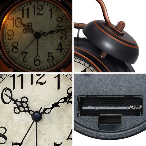 Reloj Despertador Despertadores Antiguos Home Clasico Vintage Mecanico Analogo - Picture 10 of 12