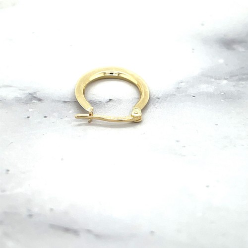 14K Gelbgold 19X11 mm abgestufte ovale Ohrringe, 1,6 mm dick - Bild 6 von 24