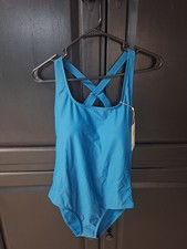 Quince Women's Bathing Suit One Piece Teal Blue Size Medium
