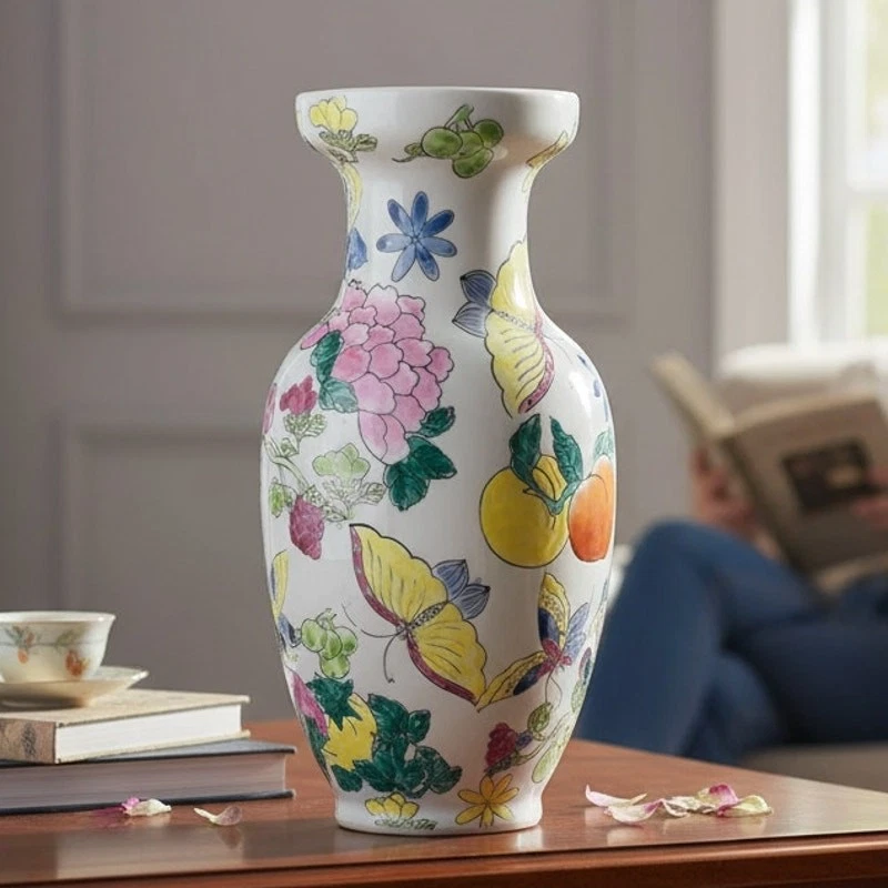 中国蝴蝶花瓶印第安纳收藏中国花瓶、罐子(1900-现在) | eBay