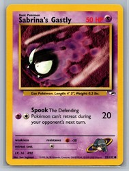 Sabrina's Gastly 93/132 Gym Heroes Unlimited Common