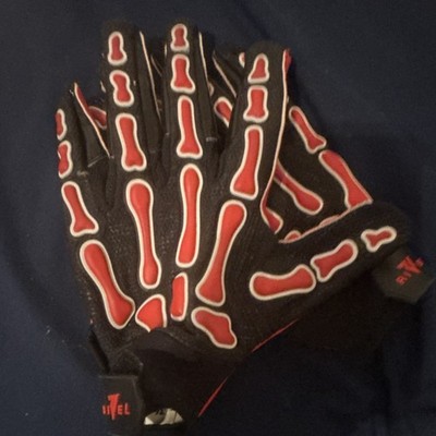 RIVEL ADULT LARGE Football Gloves Georgia bulldog color way