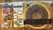 Provo Craft Knifty Knitter Set of 4 Round Looms in Sizes 11.5" 9.5" 7.5" 5.5"