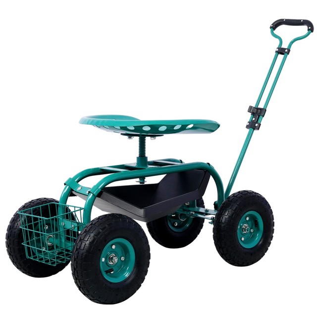 Gorilla Carts Rolling Garden Scooter
