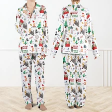Christmas Movie Pajamas Set for Family Matching Holiday Sleepwear