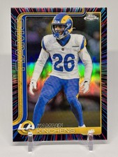 KAMREN KINCHENS 2025 TOPPS CHROME NEON PULSE REFRACTOR RAMS