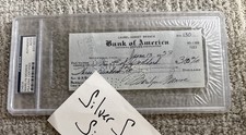 Marilyn Monroe 1953 Signed Autograph Check PSA SLAB handwritten