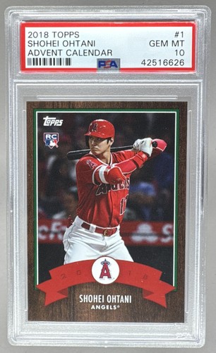 42516626 Shohei Ohtani 2018 Topps Advent Calendar #1 Rookie RC PSA 10