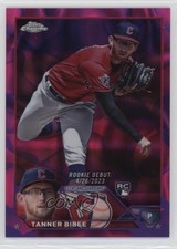 2023 Chrome Update Magenta & Purple Lava Lamp Refractor /299 Tanner Bibee 19jf