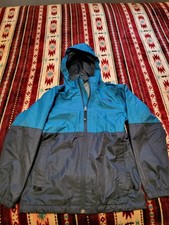 THE NORTH FACE Blue Windbreaker Jacket size M Boys 10/12 Hooded Rain Casual