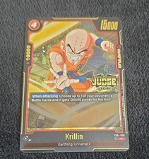 Dragon Ball Super Bandai Krillin JUDGE STORE FB01-008 Battle R Promo English 15…