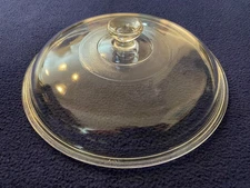 PYREX 408 ROUND DOME GLASS LID 8.75" DIA. OUTSID 8-3/8" INSIDE RIM CROCK POT LID