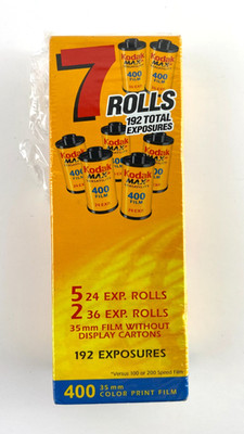Kodak Max 400 Film 7 Rolls  EXP 01/2004 - 35mm color print