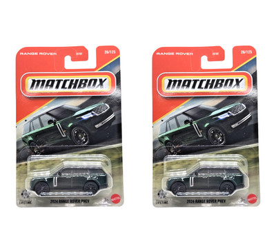 2026 Matchbox 2024 Range Rover PHEV #26 Dark Green - Set of 2