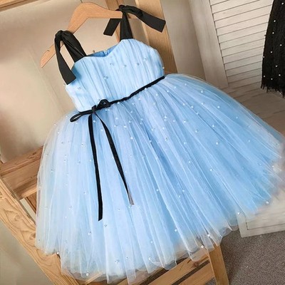 Baby Mädchen Tüllkleid Prinzessin Party Tutu Ballkleid Kurzärmelig Festlich