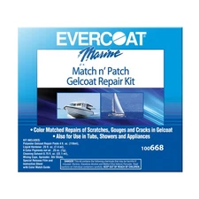 Match N Patch Permanent Repair Kit for Fiberglass and Multi-Surface Repairs