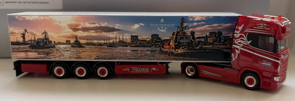 SCANIA CS20HD RÜTER HAMBURG MOTIV HAMBURGER HAFENSCHLEPPER KÜHLKOFFERSATTELZUG - Bild 3 von 4