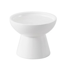 CEEFU 6.2" Elevated Ceramic Cat Water Bowl - Whisker Fatigue Relief, 5" Height