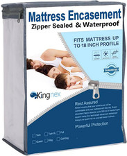 Zippered RV Short Queen Mattress Protector for 60X75 RV Camper Queen Waterproof
