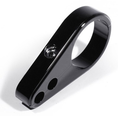 Alu Schwarz Kabelklemme 1-1/4'' Lenkerklemme Gaszug 32mm für Harley Davidson 