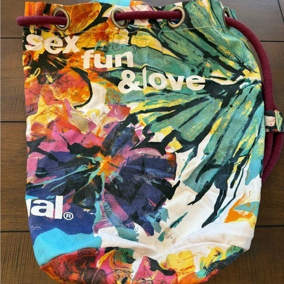 Желательный холст наплечная сумка стиль 104928 цвет всплеск шнурка сумка с короткими ручками унисекс - Изображение 3 из 4