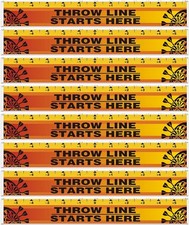 Lewtemi Dart Board Throw Line Floor Sticker PVC Toe Line Marker for Dart Players