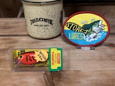 Vintage Storm Pre Rapala Thin Fin RT29 Fluorescent RB Squiggle Bass Fishing Lure