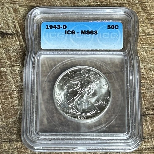 1943-D Walking Liberty Half Dollar MS63 ICG