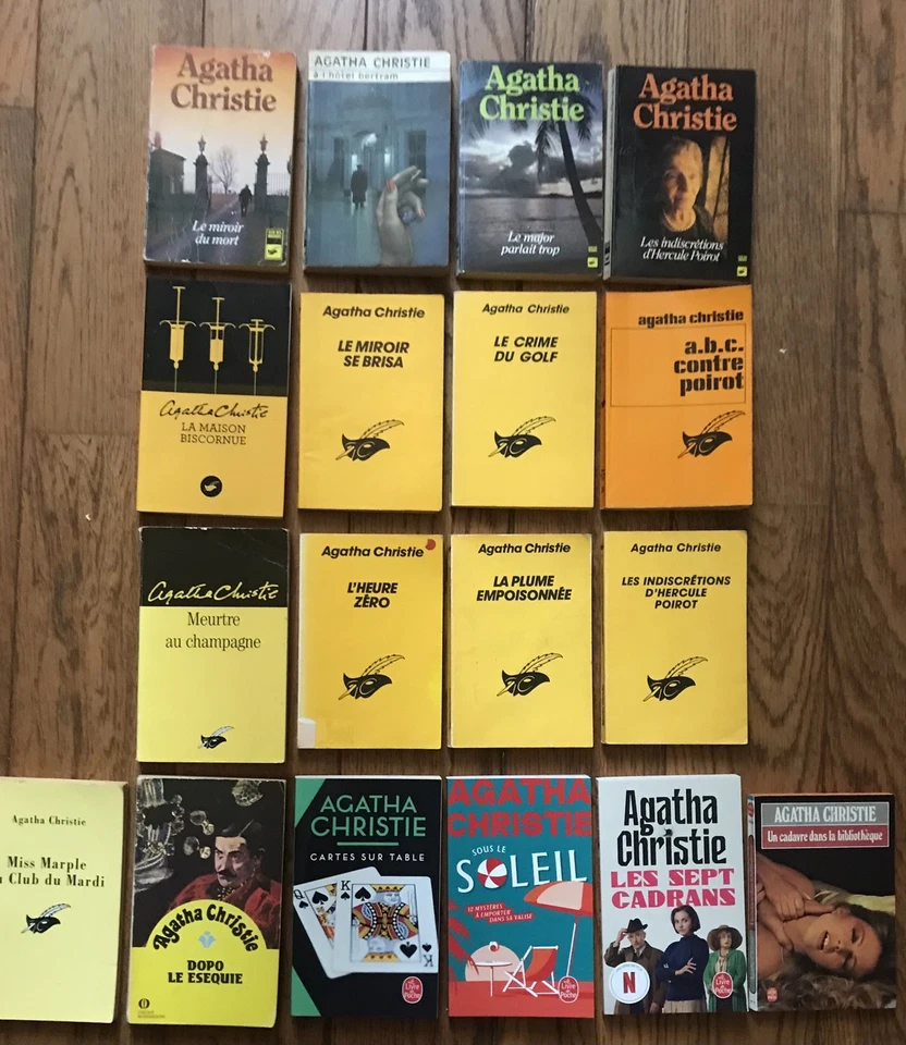 Lot  18 livres   AGATHA CHRISTIE  romans policiers à énigmes - Photo 1/4