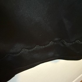 Vintage Sears Black Full Dress Slip Size 34 Tall Adjustable Straps