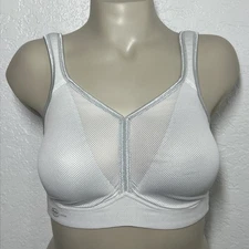 Anita Active Air Control Wireless Sports Bra 32F White Gray Padded Support