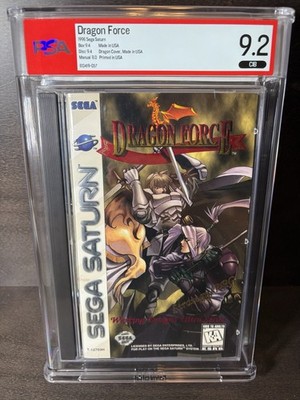 Dragon Force Sega Saturn Game Game Complete In Case PSA 9.2