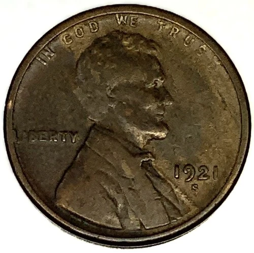 1921-S Lincoln Wheat Cent Penny VG Very Good | Better Date | Actual Coin - 2021