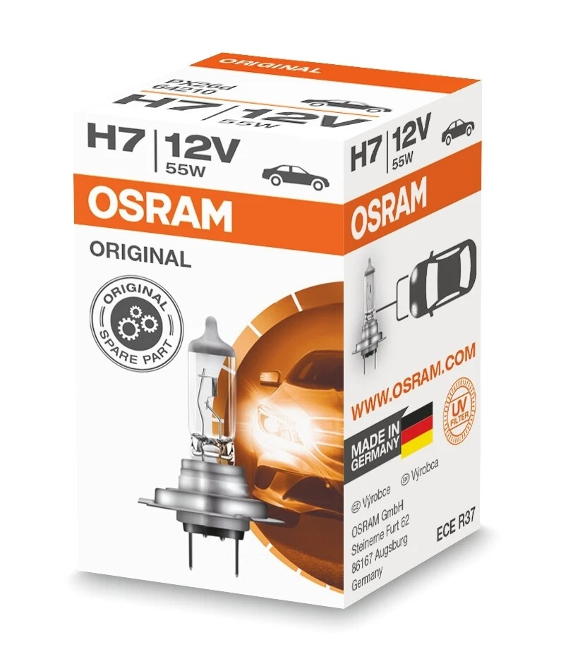 10x OSRAM Halogen-LAMPEN H7 ORIGINAL LINE 55W/12V STANDARD Packung - Bild 3 von 3