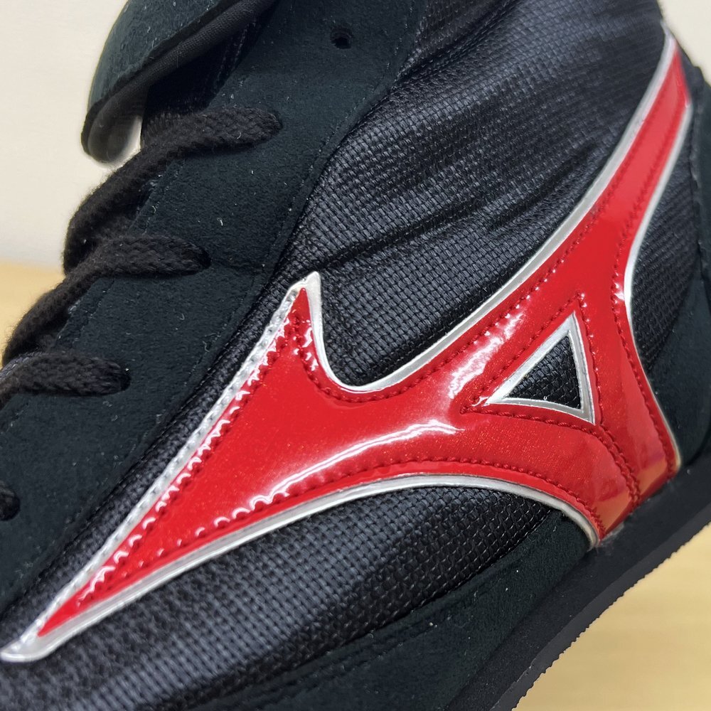 Mizuno Short Boxing Shoes BM530 Easy Spectra Black×Red