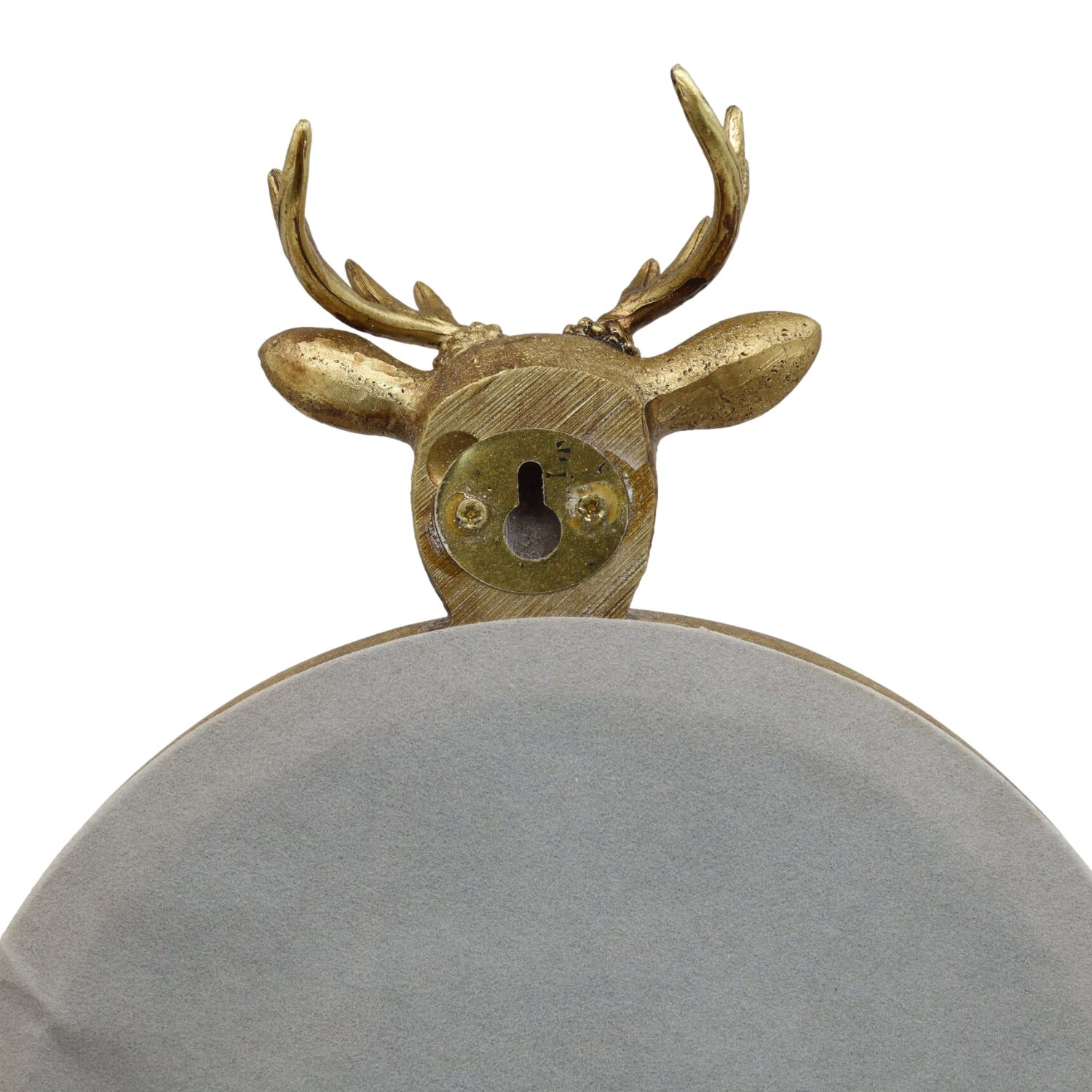 Mirror Wall Hook Gold Finish Stag Head Antlers Hanging Display Home