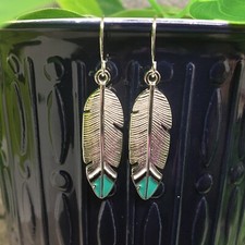 1.5  Silver-tone Earring Set Bohemian Retro Drop Dangle Hook New Free Ship 7185