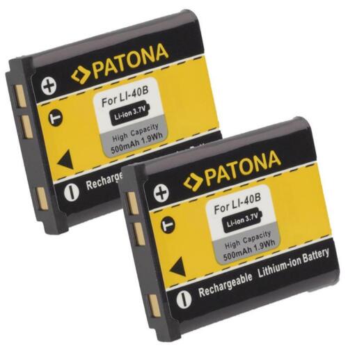 2x Batería Patona 500mAh para Casio Exilim Hi-Zoom EX-H50, Hi-Zoom EX-ZS100 - Afbeelding 1 van 1