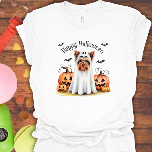 HAPPY HALLOWEEN YORKIE T-SHIRT - Picture 29 of 29