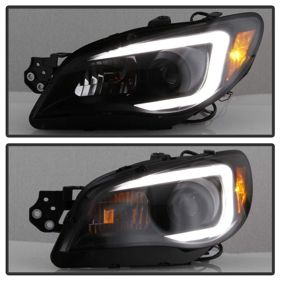 Faros proyectores tubo luz LED DRL para Black Smoke 06-07 Subaru Impreza WRX Foto 4 de 4