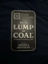 Duke Cannon Supply Co. Lump of Coal Bar Soap - 10oz - Collectable Tin Edition