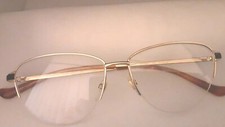 GUCCI GG0580O 001 Rimless Cateye Frame 55  15 145 Gold Black black