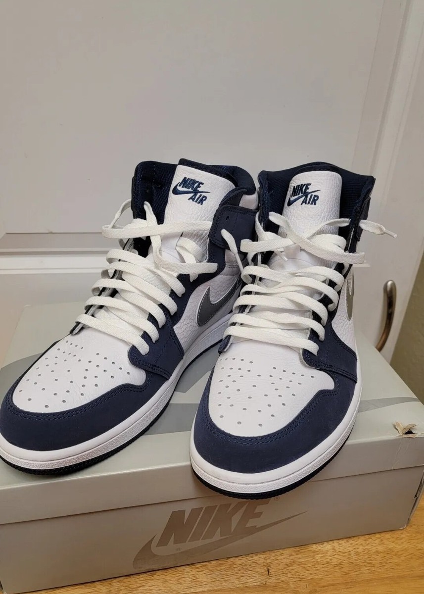 jordan 1 midnight navy white laces
