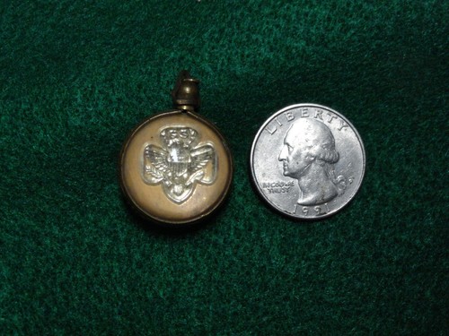 Very Early Girl Scout Scouts Necklace Pendant Genuine Antique RARE Pin 2 Sided - Picture 13 of 13