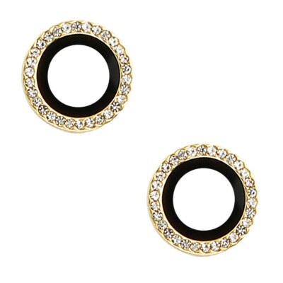 Lens Glas Camera Glitzer Brokat Hartglas Schutz Gold Für Apple iPhone 16 Plus