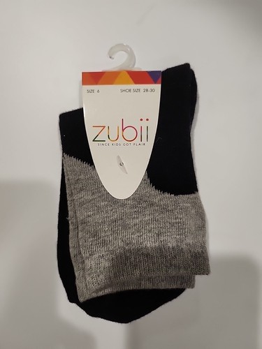 6 Pairs Zubii And Mango Kid Fashion Socks Size (6) Multicolor Shoe Size 28-30 - Picture 2 of 7