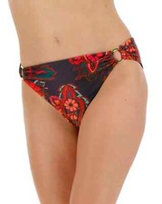 Simply Be Ring Detail Hipster Bikini Briefs Bottoms Swimwear Paisley Plus Size
