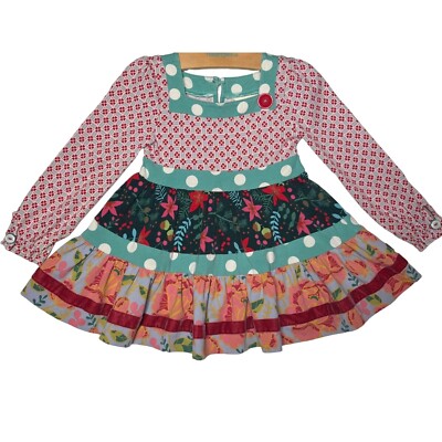 green emerald velvet dress XS Matilda Jane Summer Sunset Dress – SummerKids901 main image 0