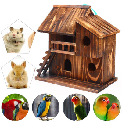 Squirrel House Nesting Box Bird Nature Animals Safety Wooden Nest Protector USA